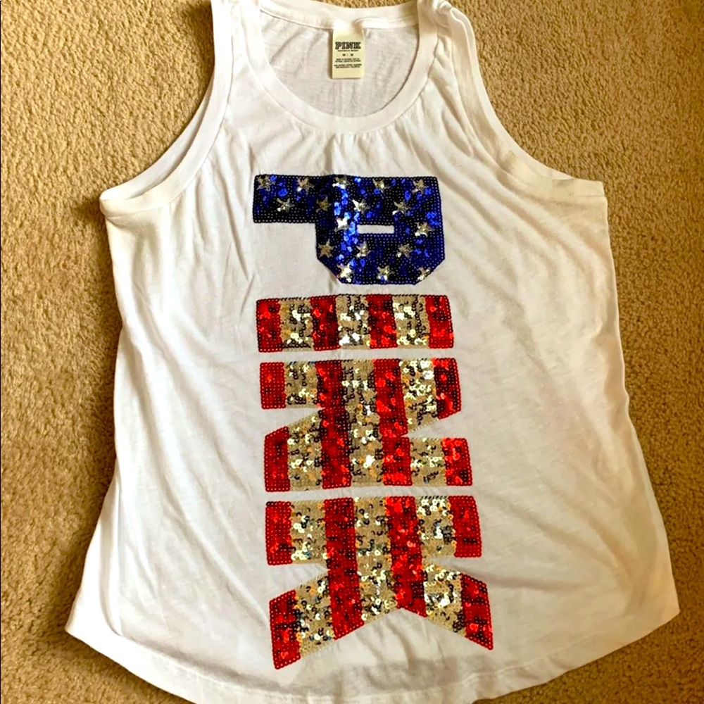 Ido Fourth of July tank PINK brand and size L